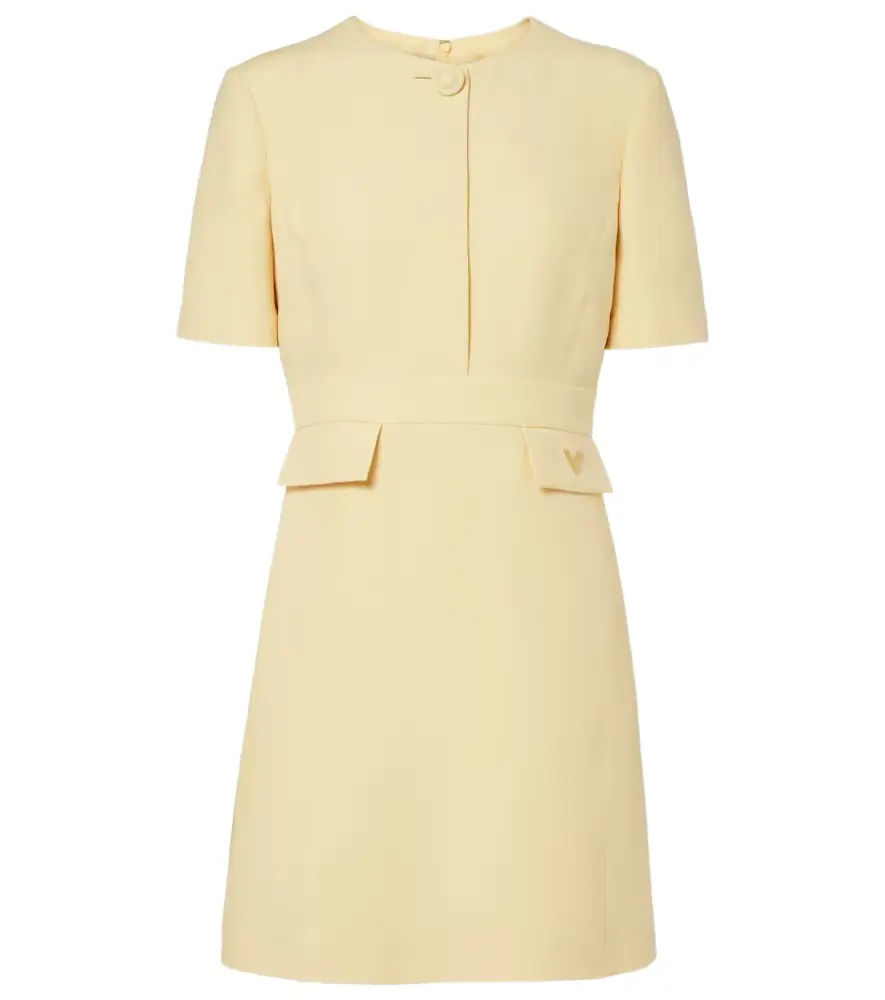 Valentino Crepe Couture VGold minidress