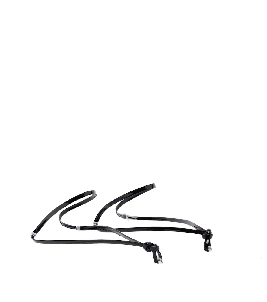 Alaia Alaïa Invisible leather thong sandals