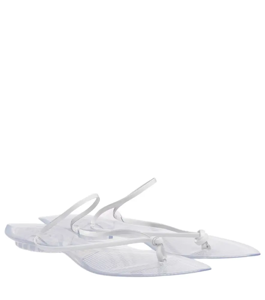 Alaïa Invisible leather thong sandals