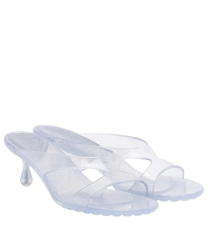 Jimmy Choo Jelly Drop glitter TPU mules