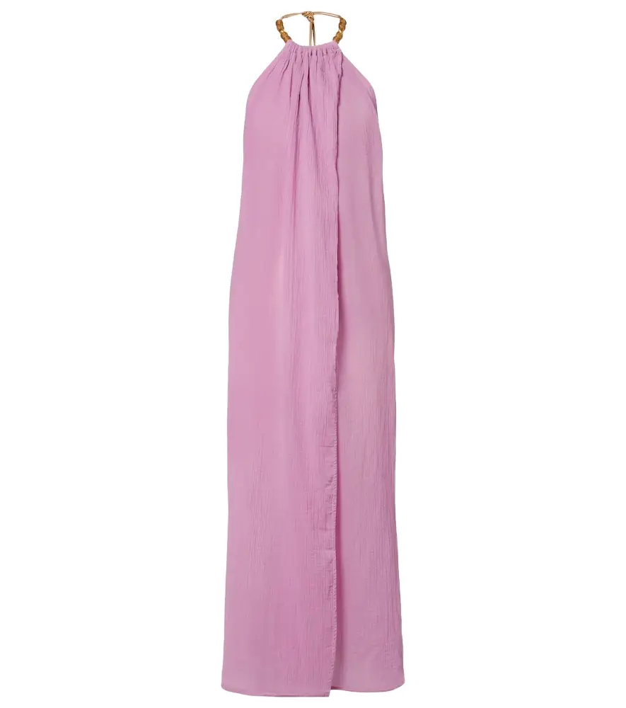 ViX Paula Hermanny Cloe beaded cotton beach cover-up