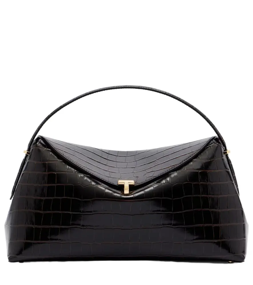 Toteme T-Lock croc-effect leather tote bag