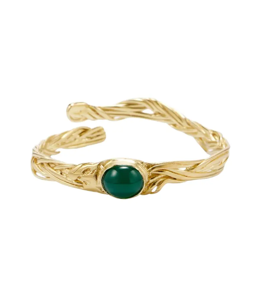 Ysso Delphi 24kt gold-plated bangle
