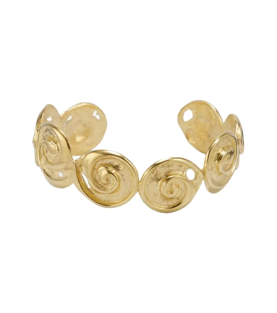 Ysso Cote 24kt gold-plated cuff bracelet