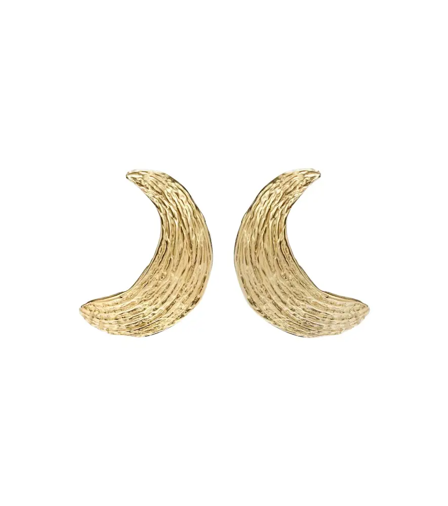 Ysso Broken Shell 24kt gold-plated earrings