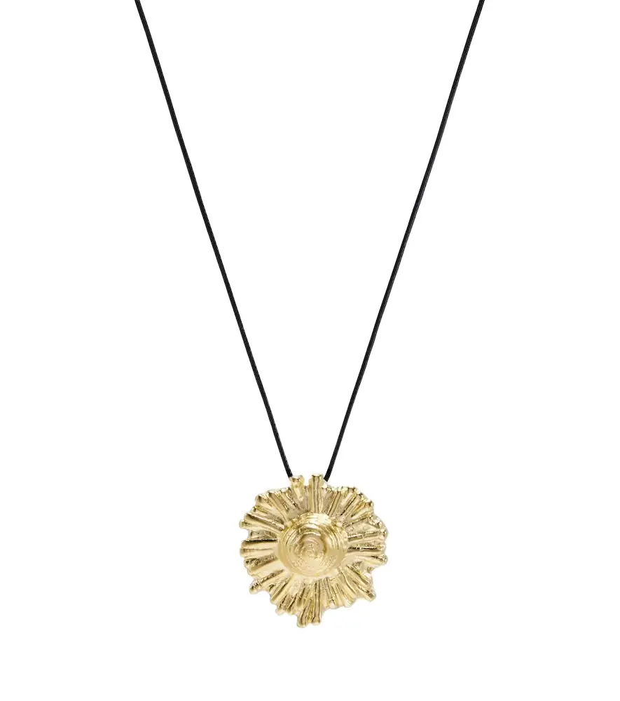 Ysso Ilios 24kt gold-plated pendant necklace