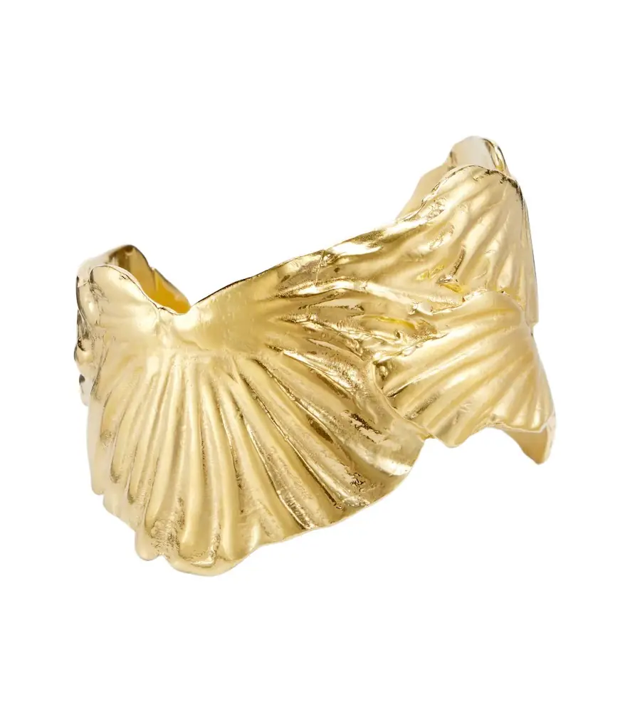 Ysso Birth of Venus 24kt gold-plated cuff bracelet
