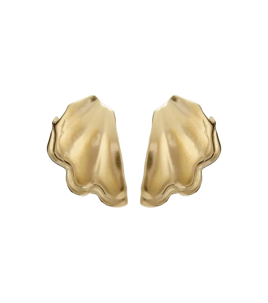 Ysso Ocean 24kt gold-plated earrings