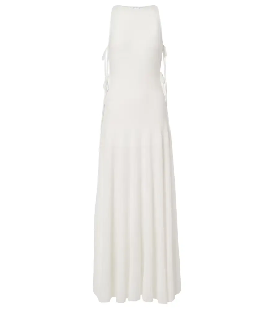 Alaia Alaïa Cotton-blend crêpe maxi dress