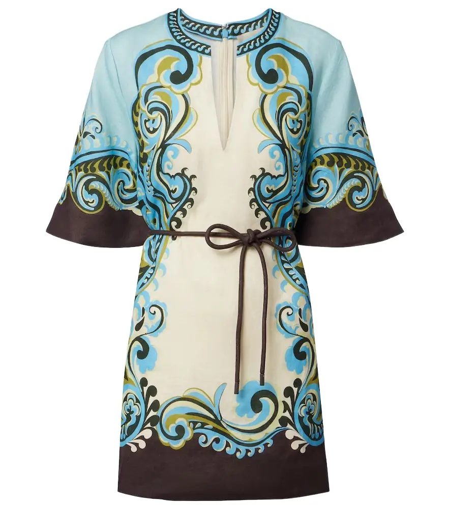Alemais Alémais Natalia printed linen minidress