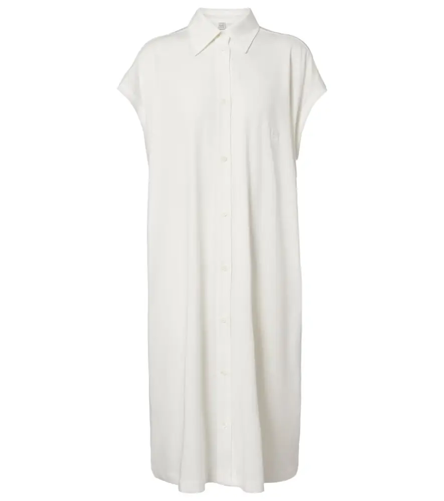 Toteme Cotton jersey shirt dress