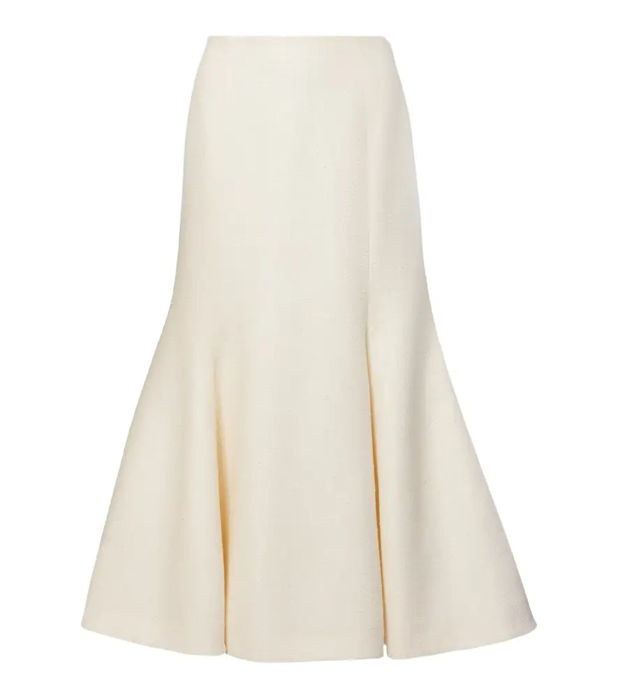 Gabriela Hearst Patterson silk and wool midi skirt