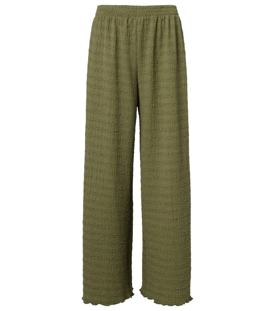 Jade Swim Amaya sheer wide-leg pants