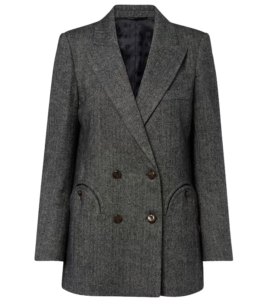 Blaze Milano Blazé Milano Everyday herringbone wool-blend blazer