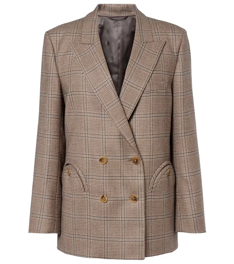 Blaze Milano Blazé Milano Everynight checked double-breasted wool blazer