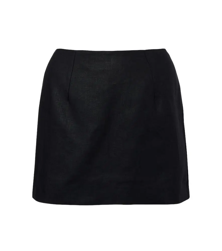 Faithfull Jane linen miniskirt