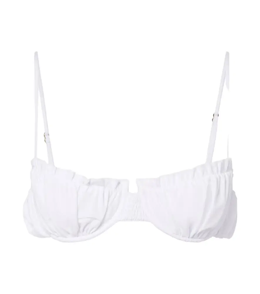 Faithfull Esterel ruched bikini top