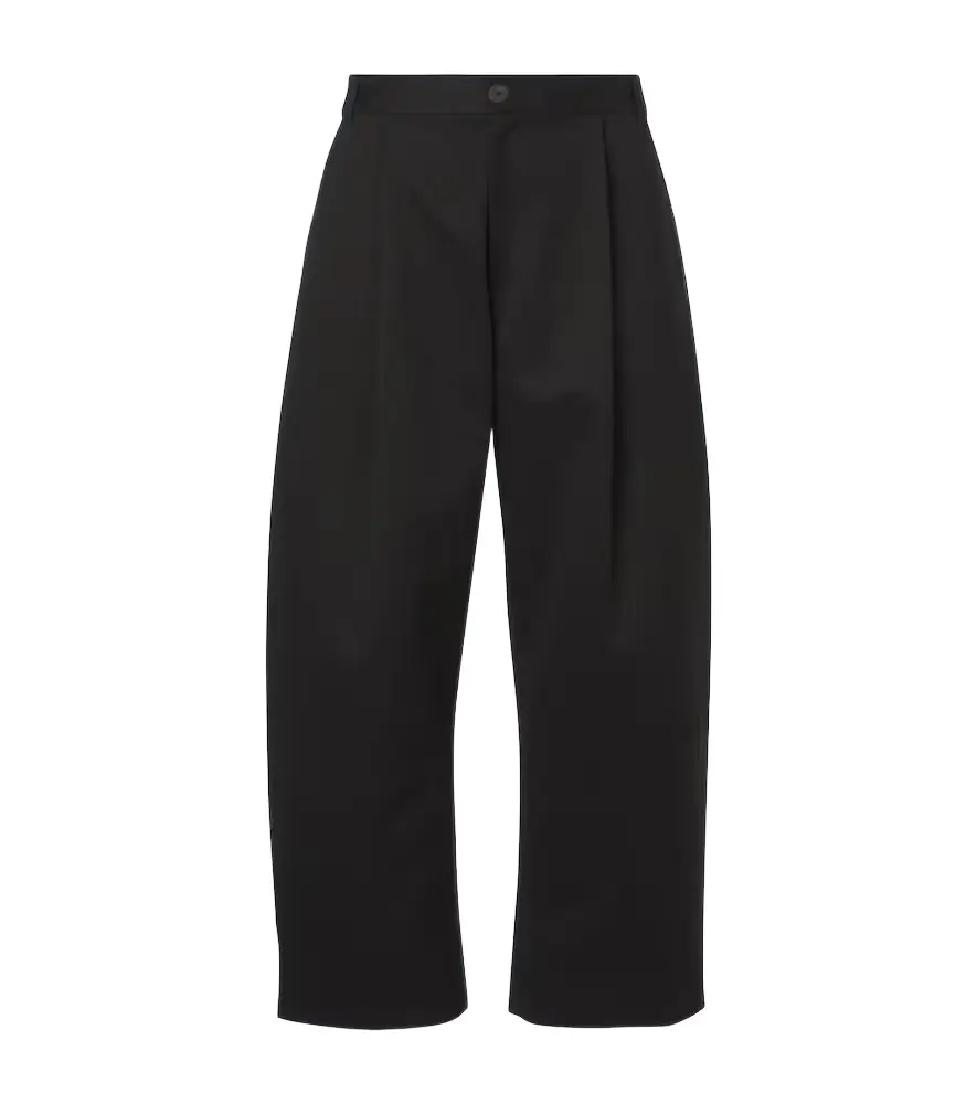 Studio Nicholson Sorte cotton wide-leg pants