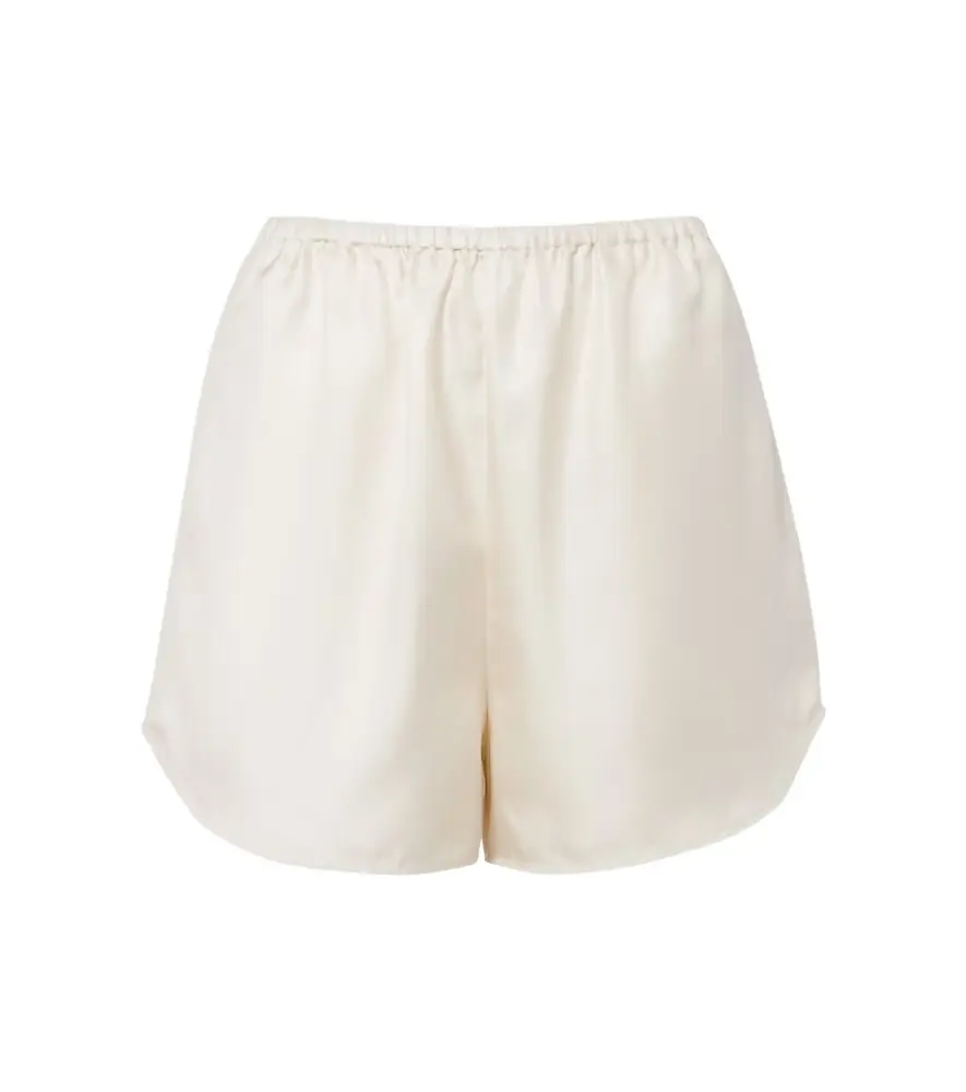 Loulou de Saison Cabo silk satin shorts