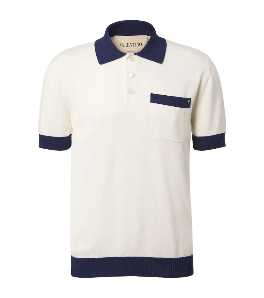 Valentino VGold cotton polo shirt