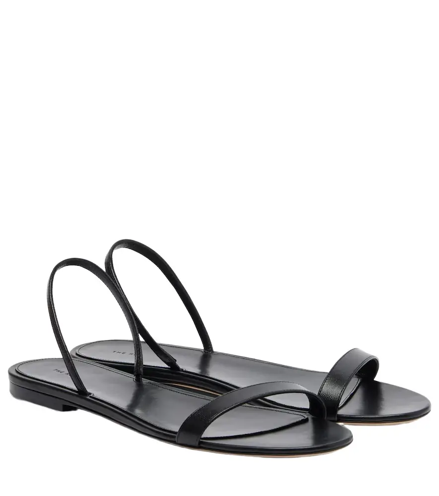 The Row Ella leather sandals