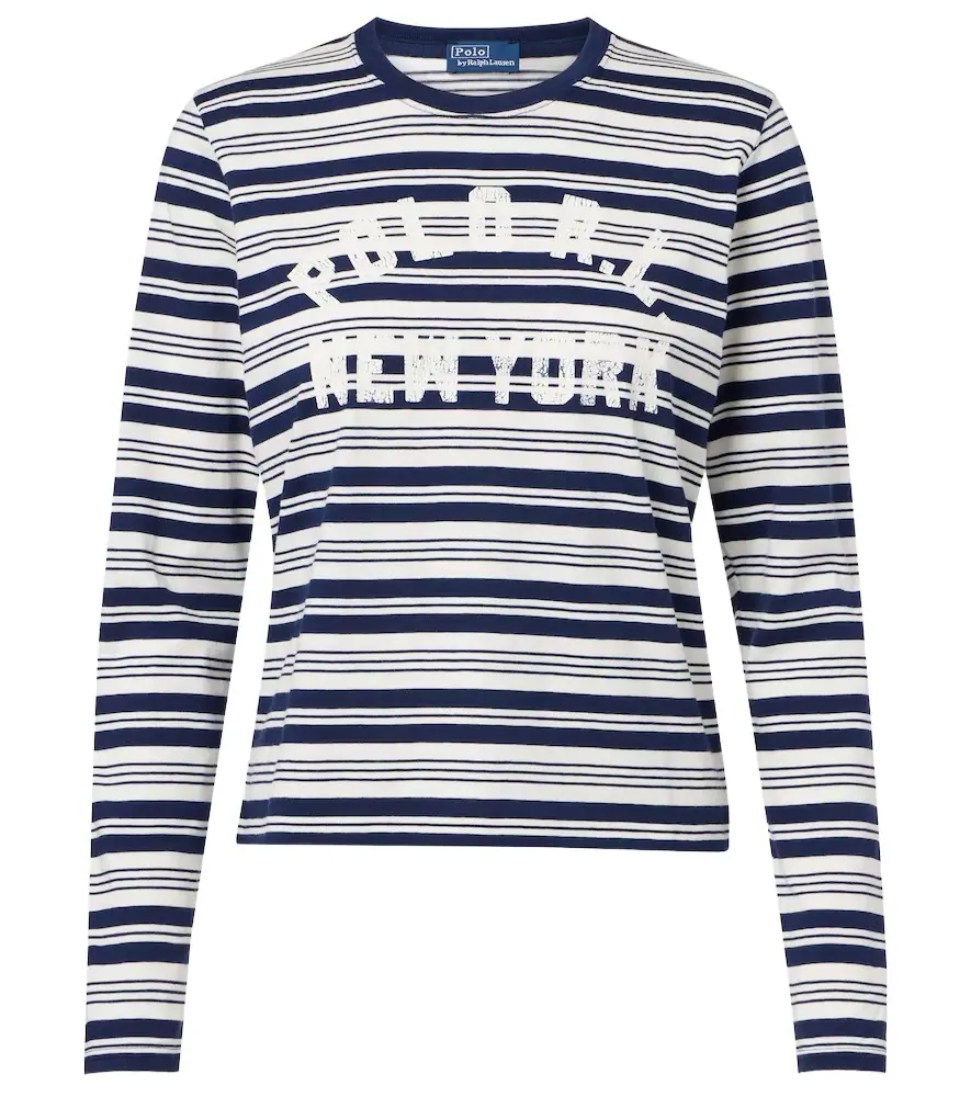 Polo Ralph Lauren Printed striped cotton T-shirt