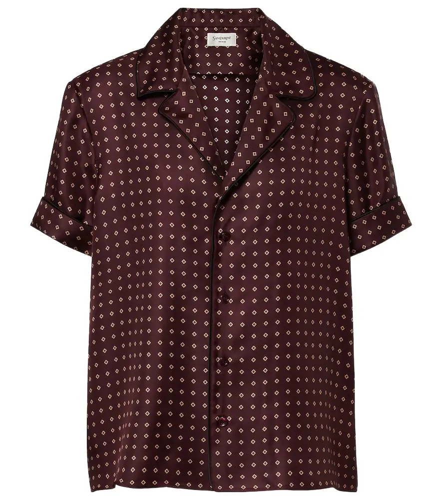 Saint Laurent Printed silk shirt