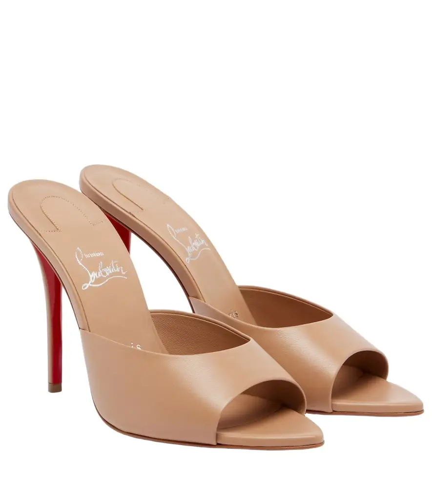 Christian Louboutin Miss Z leather mules