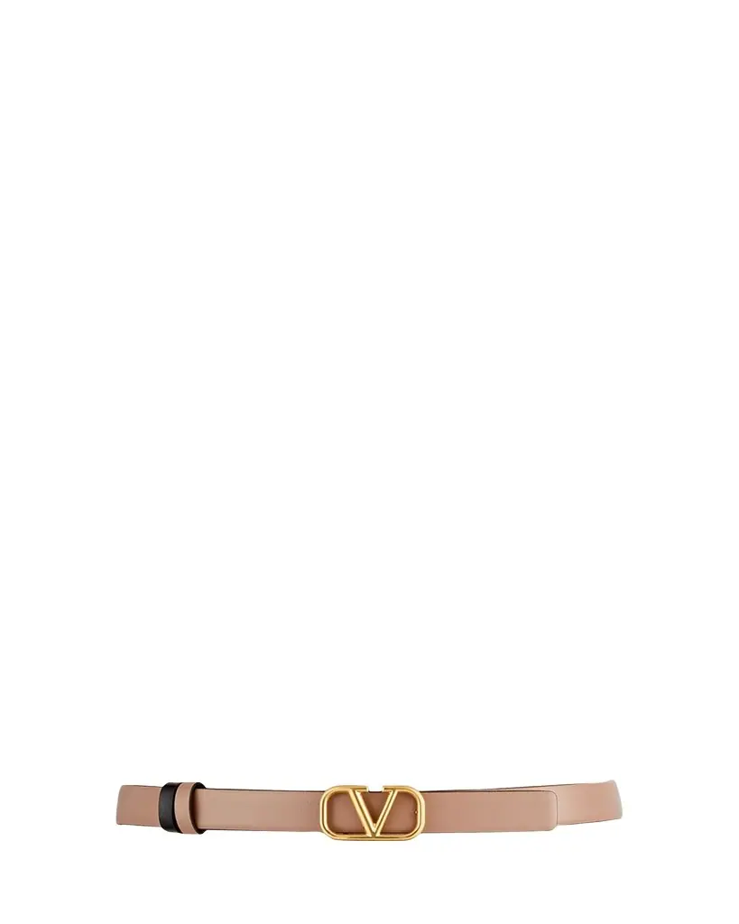 Valentino Garavani VLogo Leather Belt, 20mm