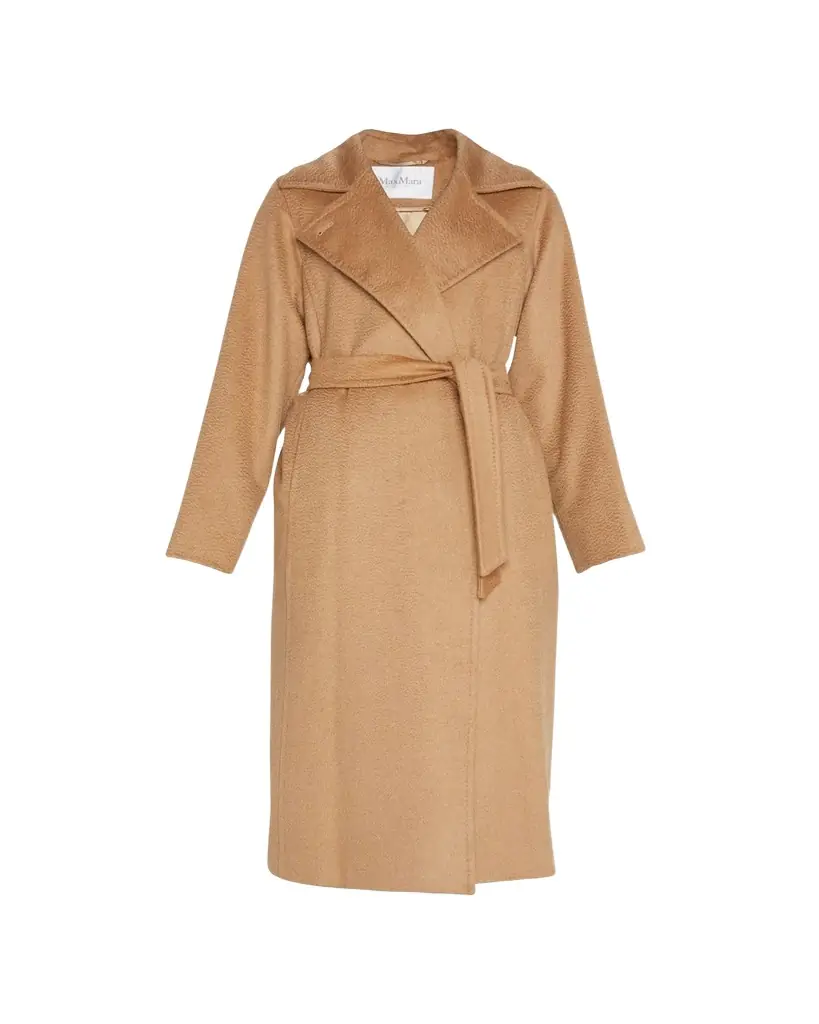 Max Mara Manuela Belted Camel Hair Coat, Camel