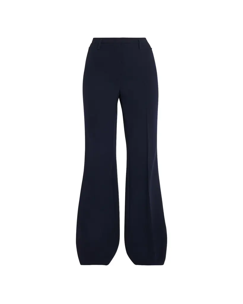 Akris Farrah Boot-Cut Mid-Rise Wool Pants