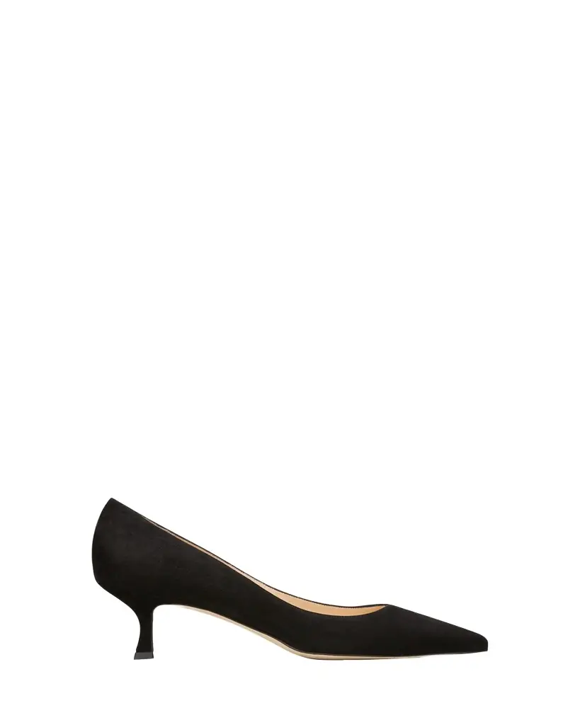 Manolo Blahnik 50mm Srila Suede Kitten Heel Pumps