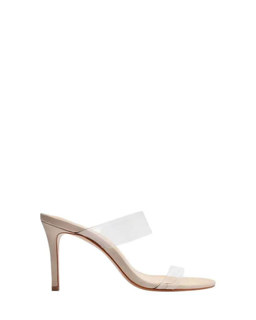 Schutz Ariella Strappy See-Through Vinyl Slide High-Heel Sandals - Women's Shoes