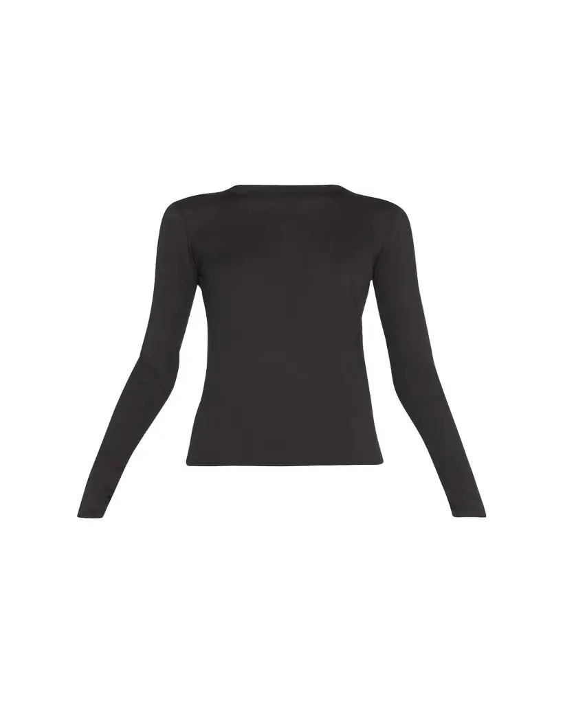 Vince Essential Long-Sleeve Crewneck Tee