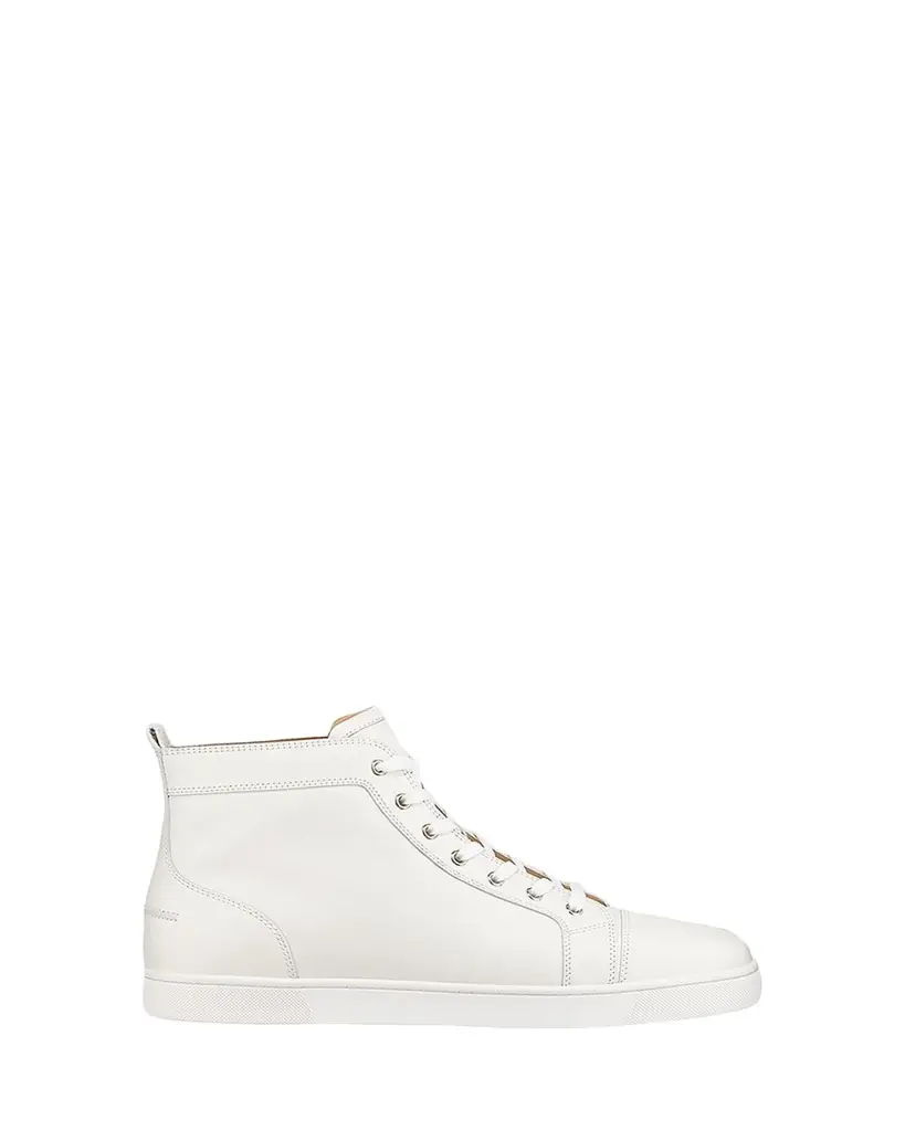 Christian Louboutin Men's Louis Leather High-Top Sneakers