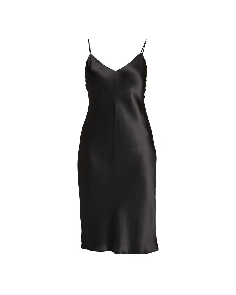 L'Agence Jodie V-Neck Silk Slip Dress