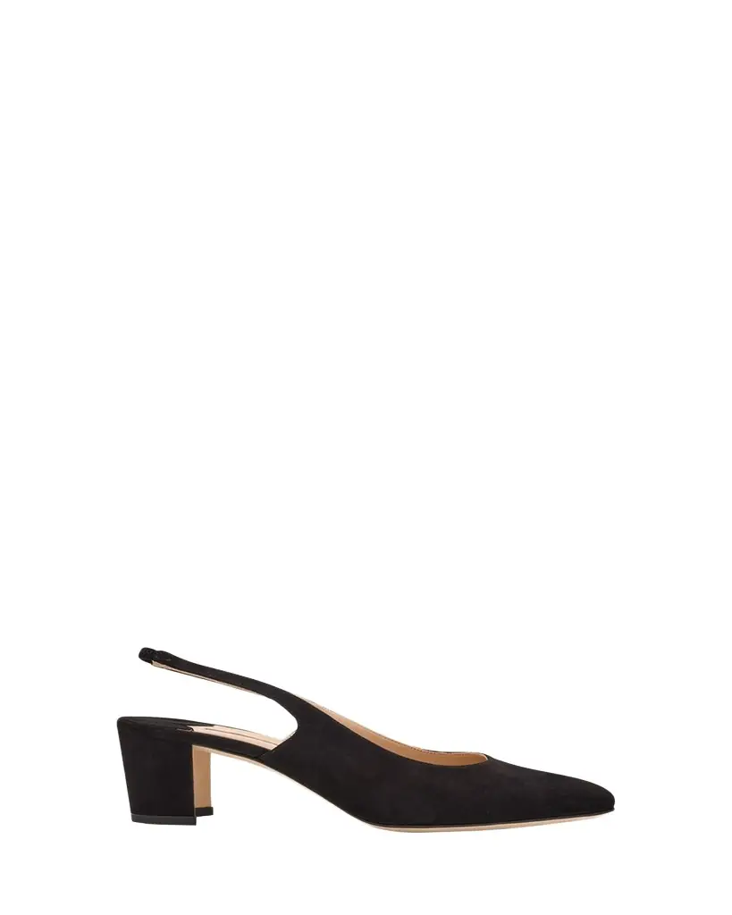 Manolo Blahnik 50mm Allurasa Suede Slingback Pump
