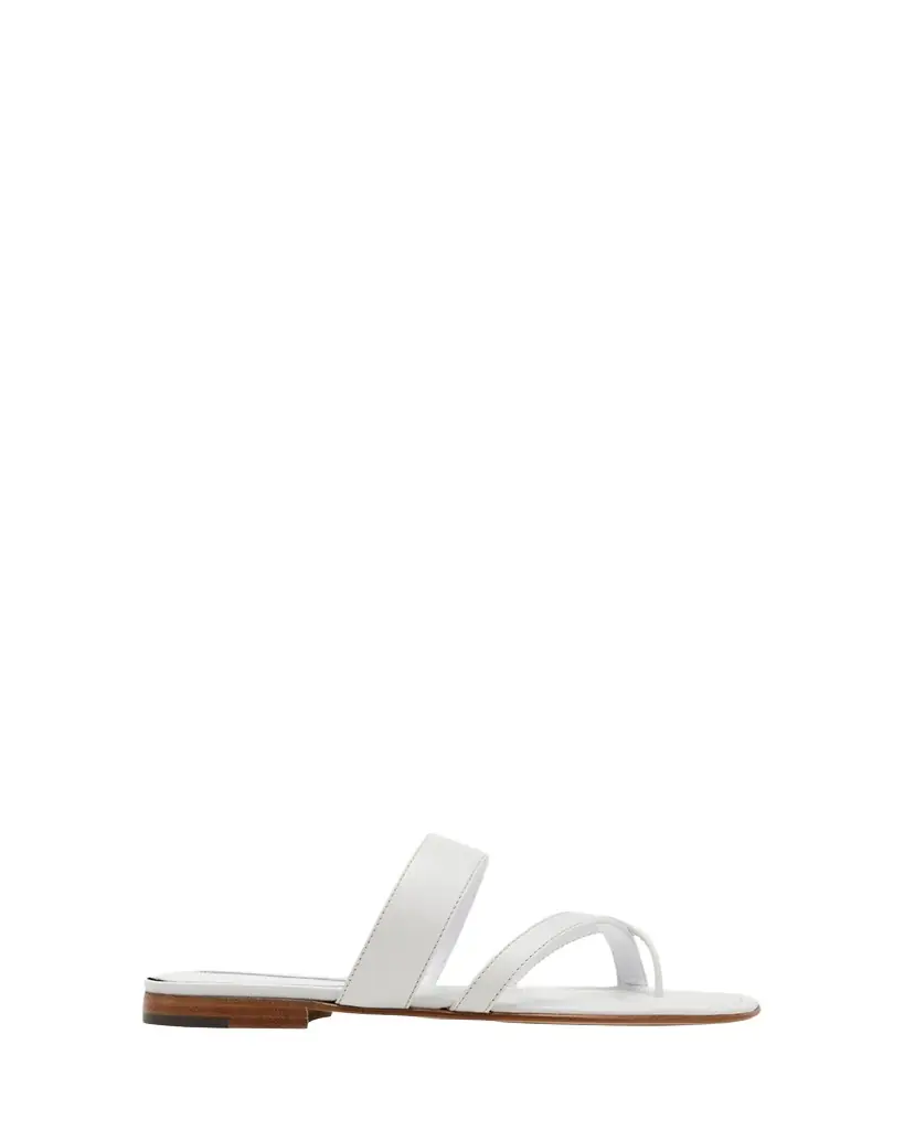 Manolo Blahnik Susa Flat Leather Sandals