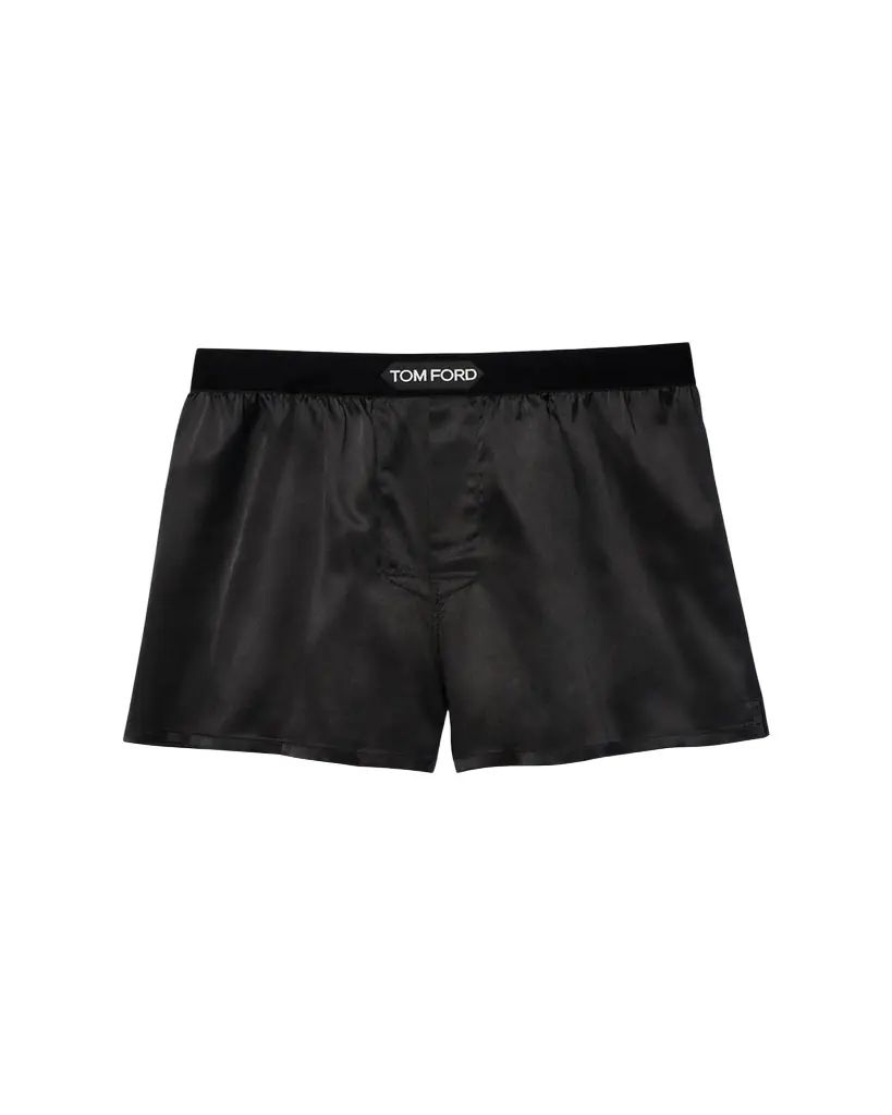 TOM FORD Men's Silk Jacquard Logo Boxers