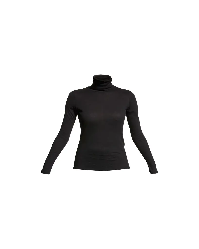 Majestic Filatures Cotton-Cashmere Long Sleeve Turtleneck Top
