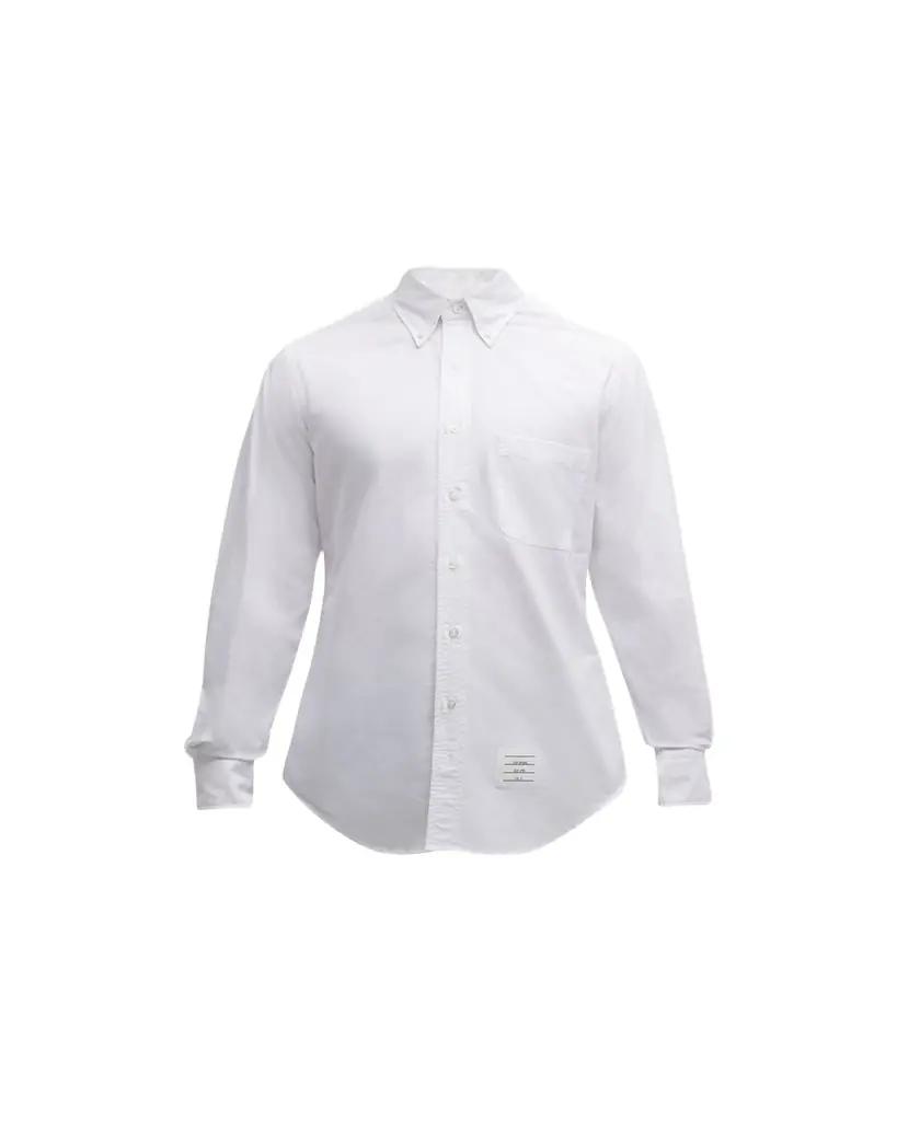 Thom Browne Men's Classic Sport Shirt w/ Stripes
