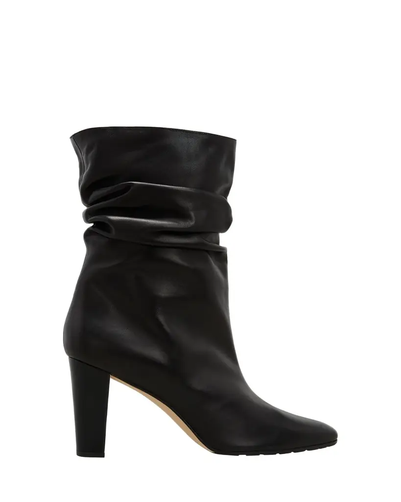 Manolo Blahnik Calasso Napa Slouchy Mid Booties
