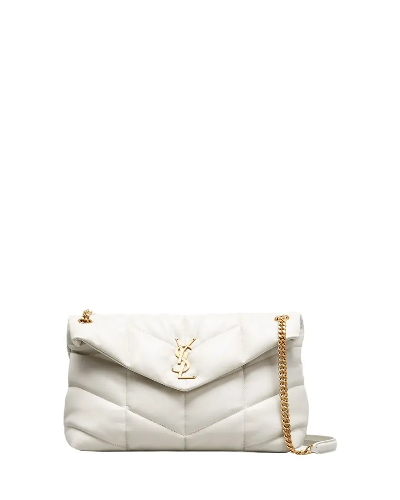 Saint Laurent Lou Puffer Medium YSL Shoulder Bag in Quilted Leather