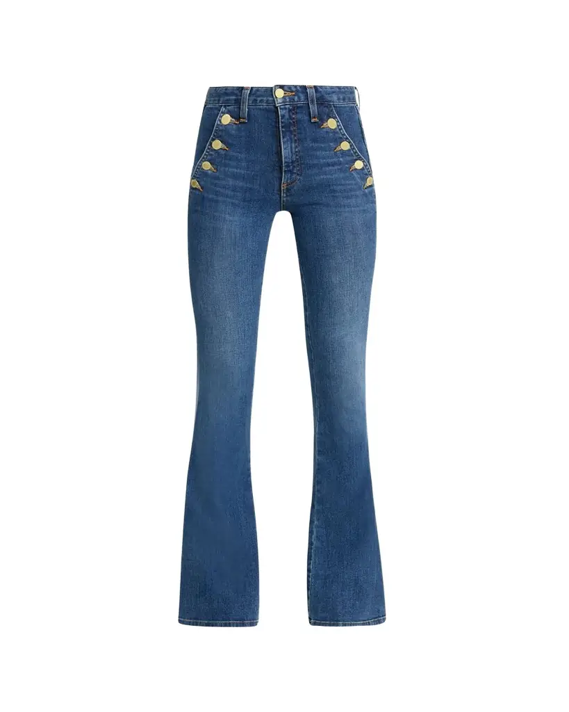 Ramy Brook Helena Mid-Rise Flare Jeans