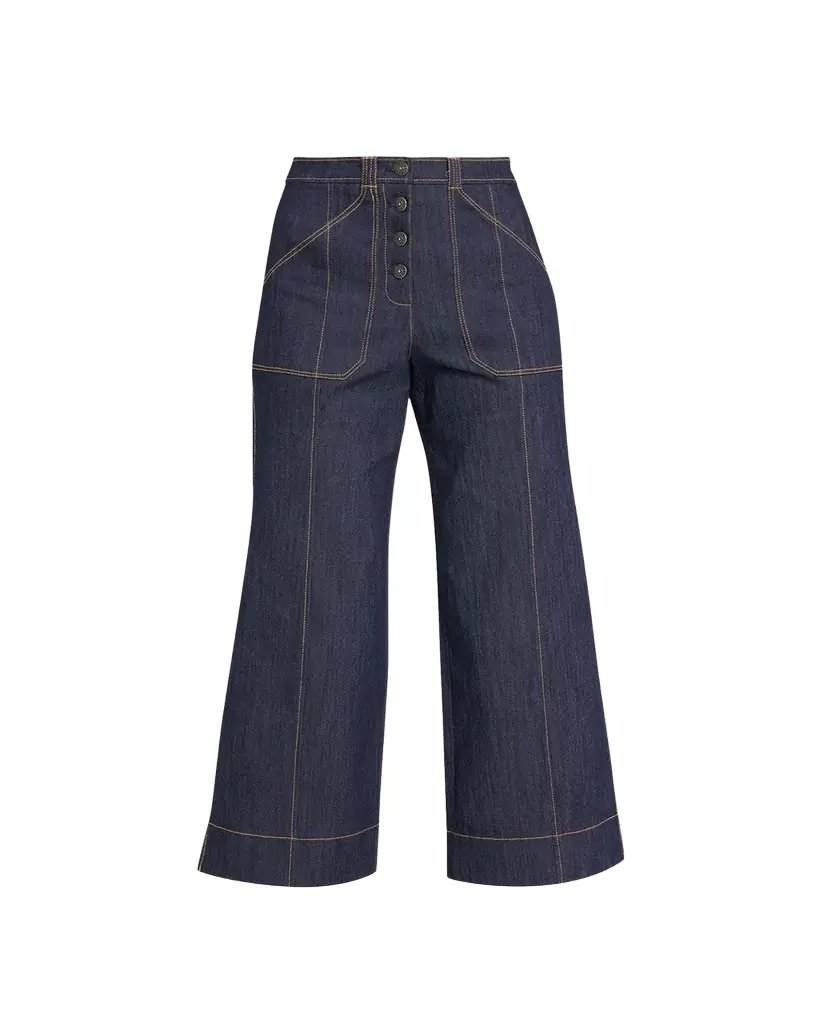 Cinq a Sept Benji Wide-Leg Denim Pants