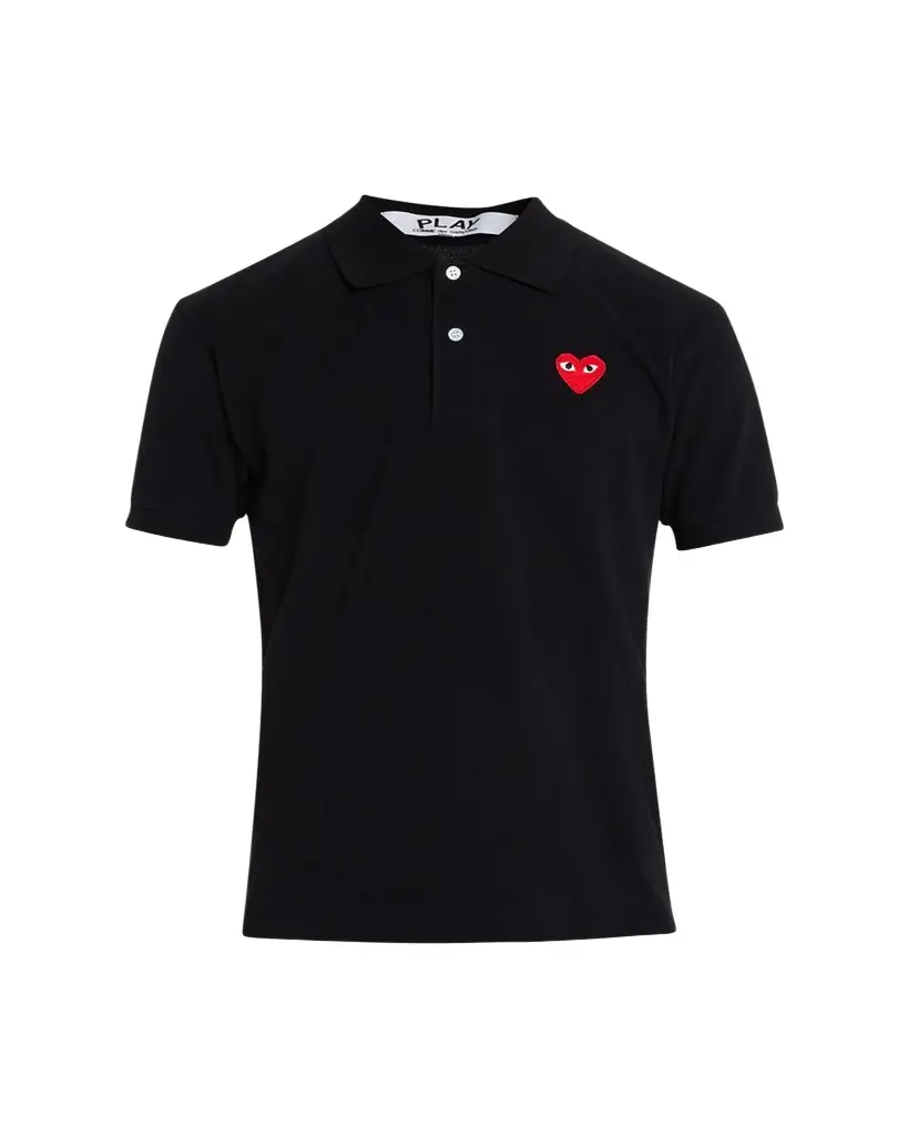 Comme des Garcons Men's Polo Shirt with Heart