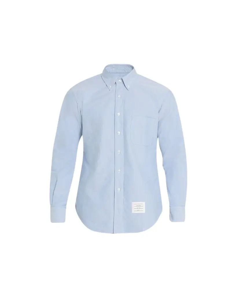 Thom Browne Men's Classic Sport Shirt w/ Stripes