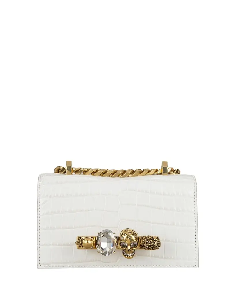 McQueen Mini Jeweled Satchel Bag