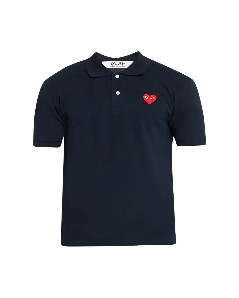 Comme des Garcons Men's Polo Shirt with Heart