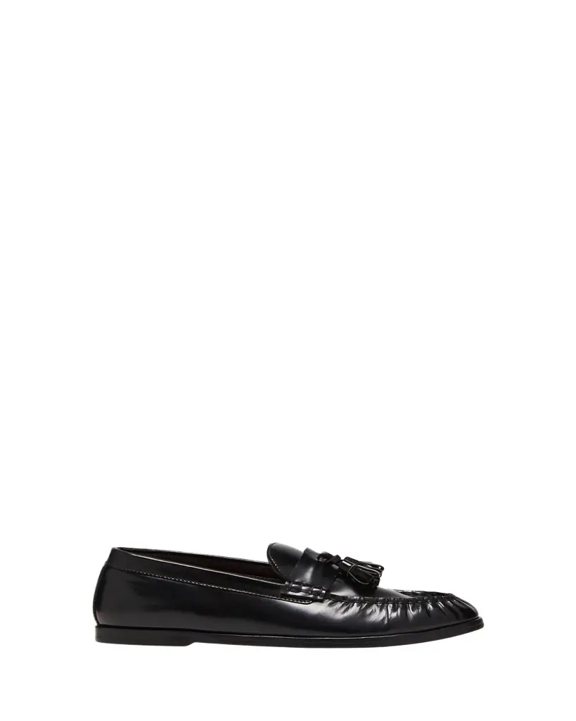 THE ROW Calfskin Tassel Boyfriend Loafers